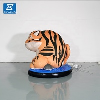 Modèle de tigre gonflable personnalisé en peluche, modèle d'animal gonflable pour la décoration d'événements en plein air et la publicité