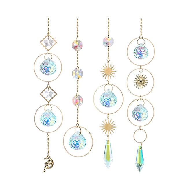 Витражный стеклянный Ловец Солнца для украшения дома