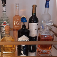 Pas cher Vente en gros Usine Fourniture Bouchon à vis Bouteille d'alcool en verre avec bouchon en caoutchouc Décanteur à vin