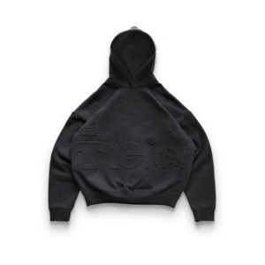 Sweat à capuche polaire de haute qualité en relief étoiles de marque 400gsm Heavyweight Boxy Hoodie Personnalisation disponible - Product Image 3