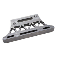 Supports de fixation CNC sur mesure en acier inoxydable avec revêtement en poudre et trous fendus pour équipement mécanique