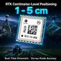 Module GNSS RTK miniature WT-11-RK 10,1x9,7 mm avec moteur RTK intégré, précision 1 cm + 1 ppm pour drones et robots autonomes