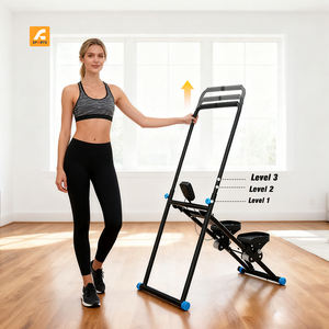 가정용 접이식 스텝퍼, 높이 조절 핸들바 및 미끄럼 방지 페달, 남녀공용 운동 기구 - Product Image 4