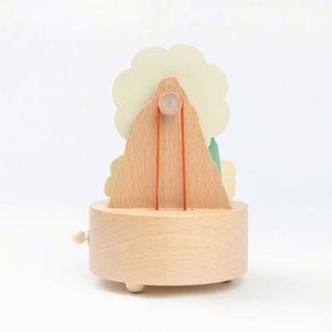 Natural Wood Bluebird Musical Birthday <b>Present</b> Exquisite Wooden Music Box for Lover Friends and Children - Product Image 2