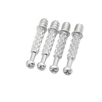 M6 * 40mm connecteur de joint de meuble vis boulon moleté 32/41/43mm attaches de meubles 3 en 1 boulon de verrouillage à came connecter les raccords