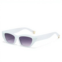 Nouvelles Lunettes de Soleil Tendance Polygone Œil de Chat UV400 Unisexe Monture Complète Polyvalentes Style Urbain Photographique Transfrontalier