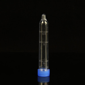 Langjian 12ml <b>Screw</b> Capped Urine Sediment Collection Tube With Pointed Bottom Disposable Ps Graduated Test Tube - Product Image 2
