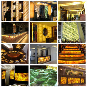 Decosphere SL102A, pierre artificielle translucide en marbre, flocon de neige artificiel, plâtre, pierre artificielle, décoration murale moderne pour hôtel - Product Image 3