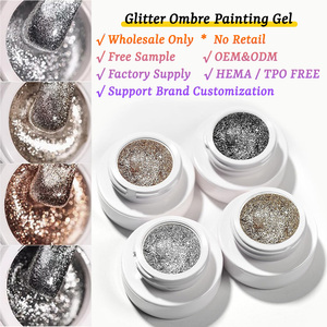 Vernis à ongles gel ombré dégradé, effet pudding, paillettes scintillantes, style japonais, pour <span class=keywords><strong>manucure</strong></span>, sans HEMA ni TPO, vente en gros professionnelle - Product Image 1