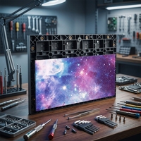 Video Wall LED a Todo Color HD para Interiores, Panel de Módulos LED de 25.2x25.2 Pulgadas P1.86 para Tiendas Minoristas, Centros Comerciales, Aeropuertos y Uso en Conferencias