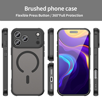 Casing HP Matte Shockproof Hybrid TPU PC Baru dengan Ring Magfit untuk Redmi K100 Pro Max Redmi 17 4G 5G Redmi M100 Pelindung Magfit