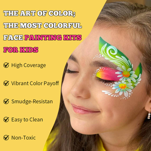 Suministros <span class=keywords><strong>de</strong></span> <span class=keywords><strong>Maquillaje</strong></span> Profesional para Payasos No Tóxicos, Juego <span class=keywords><strong>de</strong></span> Pintura Facial para Niños a Base <span class=keywords><strong>de</strong></span> Agua No Tóxica <span class=keywords><strong>de</strong></span> Venta Caliente - Product Image 2