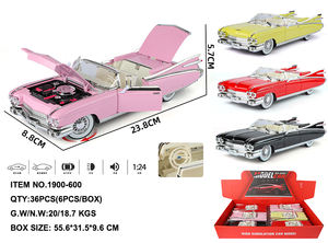 Ben classici 500K cromato 1:24 Supercar in metallo pressofuso luci sonore Pull-Back 5 porte stile <span class=keywords><strong>Vintage</strong></span> - Product Image 4