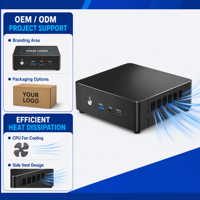 Mini PC de Alta Densidad Intel Core i9 13900H, 32GB RAM, 1TB SSD, Doble LAN, Servidor, Estación de Trabajo Profesional