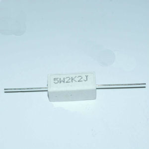 Hecho en china 5W2K2J 2,2 k Ohm 5% 5w resistencia cerámica