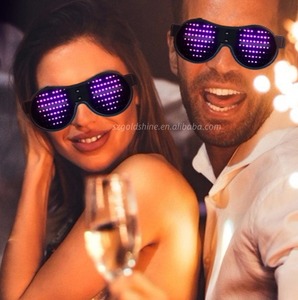 Mới lạ dẫn Kính mát bên Equalizer EL Kính nhấp nháy số DJ trường Trung Quốc năm mới Ngày Valentine trang trí - Product Image 2