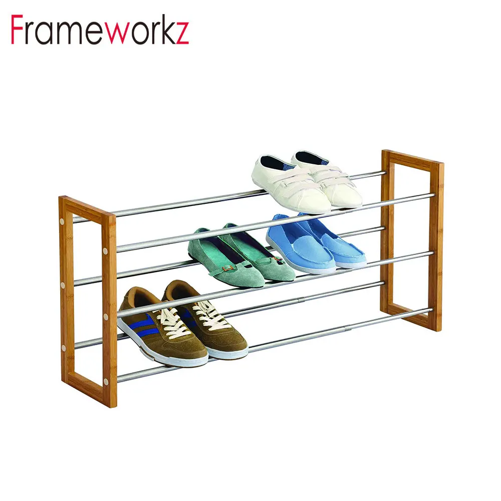 3 camada Expansível shoe rack/suporte de armazenamento da sapata/sapato rack de pé