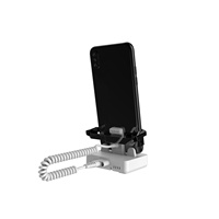 Support de sécurité vertical pour téléphone avec système d'alarme antivol intégré, support de charge et d'affichage pour téléphones portables destiné aux magasins de détail
