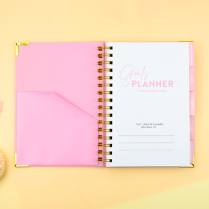 Bán buôn bán Hot Hồng A5 xoắn ốc Những Giấc Mơ mục tiêu kế hoạch máy tính xách tay với hộp quà tặng gói hàng tuần hàng tháng Nhật Ký Tạp Chí kế hoạch - Product Image 5