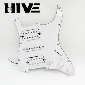 Kit complet de câblage pour guitare électrique HIVE ST Style avec pickguard HSH, vis et 11 trous, 3 couches, pour micros de guitare <span class=keywords><strong>Strat</strong></span> - Product Image 5
