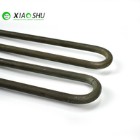 XIAOSHU - Resistencia Eléctrica Tubular de Acero Inoxidable en Forma de W de 12 mm de Diámetro, Calentador de Alta Temperatura de 220 V para Horno
