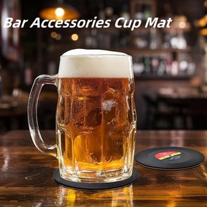 Ensemble cadeau fantaisie personnalisé : Sous-verres rétro en forme de CD (lot de 6) pour la décoration murale et de table, idéal pour café, thé, bière, bar et fêtes - Product Image 3