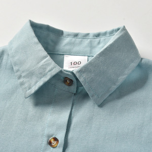 ชุดเสื้อผ้าเด็กผู้ชาย เสื้อเชิ้ตแขนยาวทรงสุภาพ ชุดกางเกงขายาวสีกากีสำหรับเด็กทารก ขายส่ง - Product Image 2