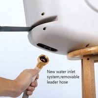 Enrouleur de tuyau d'arrosage mural avec enroulement automatique, tuyau flexible en PVC de 150 pieds, anti-abrasion, pour l'irrigation, l'arrosage des pelouses, le nettoyage