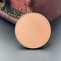 Pièces vierges en cuivre 999, en or et en argent, de 40 mm, 50 mm et 45 mm, et pièces vierges en laiton pour gravure laser