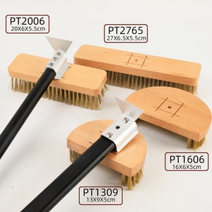 Brosse <span class=keywords><strong>à</strong></span> pierre <span class=keywords><strong>à</strong></span> <span class=keywords><strong>pizza</strong></span> <span class=keywords><strong>à</strong></span> long manche en aluminium réglable <span class=keywords><strong>à</strong></span> tête pivotante détachable Brosse <span class=keywords><strong>à</strong></span> <span class=keywords><strong>four</strong></span> <span class=keywords><strong>à</strong></span> <span class=keywords><strong>pizza</strong></span> avec poils en laiton et grattoir en acier - Product Image 2