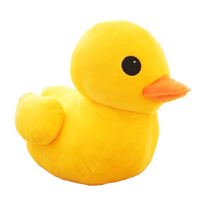Nuevo amarillo lindo pato de peluche muñeca niña almohada niños juguetes de peluche muñeca pato de goma de peluche - Product Image 1