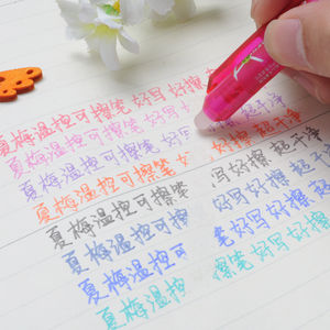 Benutzer definiertes Logo Umwelt freundliches wärme lösch bares Stiftset für Schul briefpapier - Product Image 6