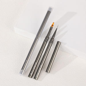 Nagel Levert Franse Pistool Kleur Metalen Handvat Nail Art Borstel Groothandel Acryl - Product Image 3