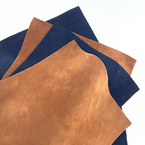 One-Side Flocage Synthétique Daim Cuir Daim Usine de cuir pour bottes Produits en cuir - Product Image 2