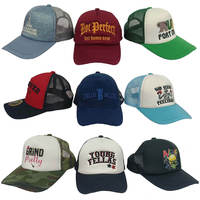 Gorra de béisbol de malla de esponja al por mayor de fábrica, gorra publicitaria con logo personalizado impreso, gorra de malla bordada, gorra de camionero para el sol de verano