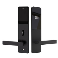 Rfid T5577 Cerraduras inteligentes para puertas de hotel Tarjeta inteligente Cerradura de puerta de hotel para software de bloqueo de habitación de hotel Llave mecánica Sistema de bloqueo seguro