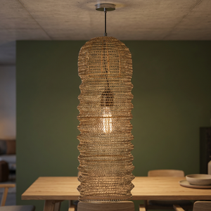 โคมไฟเพดาน LED ดีไซน์โบฮีเมียนทันสมัย แบรนด์ Sonnet Decor รุ่น Luxury ทำจากเหล็กถักมือ แสงวอร์มไวท์ 3500K CRI 80 เหมาะสำหรับที่อยู่อาศัย - Product Image 4