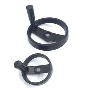 100 125 160 200 nhựa hợp kim nhôm rắn tay bánh xe đôi nói CNC tay quay với xoay tay cầm - Product Image 1