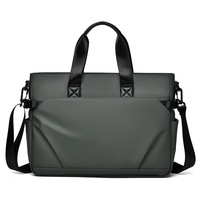 Nouvelle Sacoche Homme Tendance en PU Souple Grande Capacité Ultra Légère Imperméable pour Ordinateur Portable, Idéale pour Affaires et Loisirs