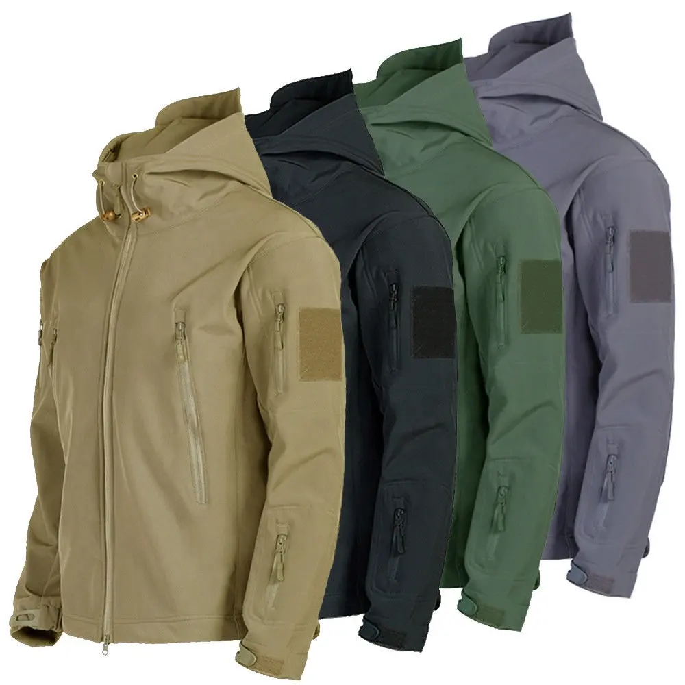 Tactical Jacket Waterproof Windproof Hooded Outdoor Coat New