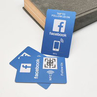 QR Code Digital Business Card PVC Plástico Impresión personalizada NFC Google Review Cards