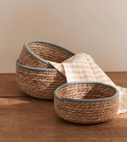 Panier de rangement tressé MIXWARES pour entrée, organiseur de clés, corbeille en paille pour collations, table à thé et articles divers pour la maison