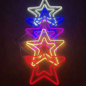 Luces LED Decorativas para Exteriores al por Mayor con Formas de Estrellas de Cinco Puntas y Luna, Ideales para Colgar Pequeñas Guirnaldas de Luces en Libros - Product Image 1