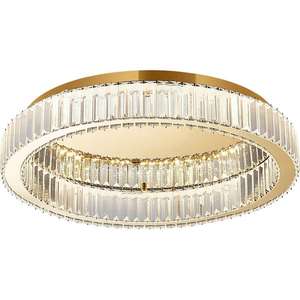 Luxury Stainless Steel chandelier ring <b>lights</b> <b>led</b> <b>Round</b> circle <b>led</b> crystal ceiling lamps modern design for bedroom - Product Image 6