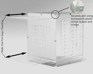 Cage à oiseaux en acrylique transparent sur mesure, idéale pour les canaris, les canaris et les bougies, facile à transporter, présentoir - Product Image 6