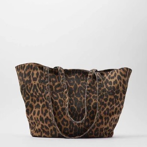 Nouveauté Printemps : Sac Fourre-Tout à Bandoulière Imprimé Léopard, Style Décontracté, Grande Capacité, Idéal pour le Shopping, les Étudiants et les Cours Supplémentaires - Product Image 3