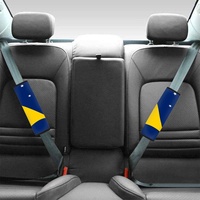 Coussinets de ceinture de sécurité en néoprène personnalisés avec drapeau de Tokelau, 2 pièces, protection d'épaule antichoc pour une conduite sûre et confortable