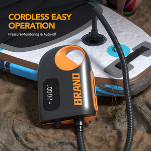 <b>Car</b> Power Wired Digital 12V ABS LED Display Sup Air Pump Surfboard Stand up Paddle Board ATJ-8666 Polotrag Paddle Board Pump ATJ - Product Image 4