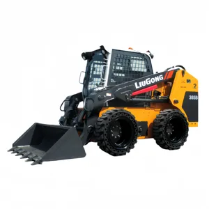 Chất lượng cao vật lộn xô Skid chỉ đạo động cơ mới DIESEL Mini cargador 1ton Mini Skid chỉ đạo Bộ nạp - Product Image 1
