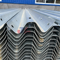 Barandilla de Seguridad para Carreteras de Acero Galvanizado en Forma de W, Barrera de Seguridad Vial de Alta Resistencia con Color Personalizado, Gran Venta